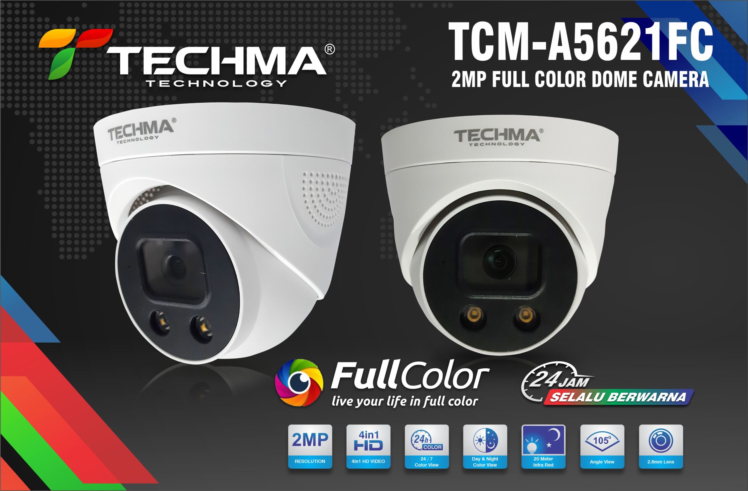 techma cctv full color