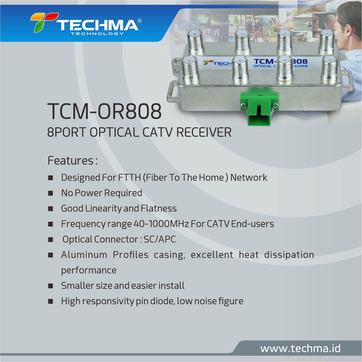 TCM-OR808 [OPTICAL CATV RECEIVER]