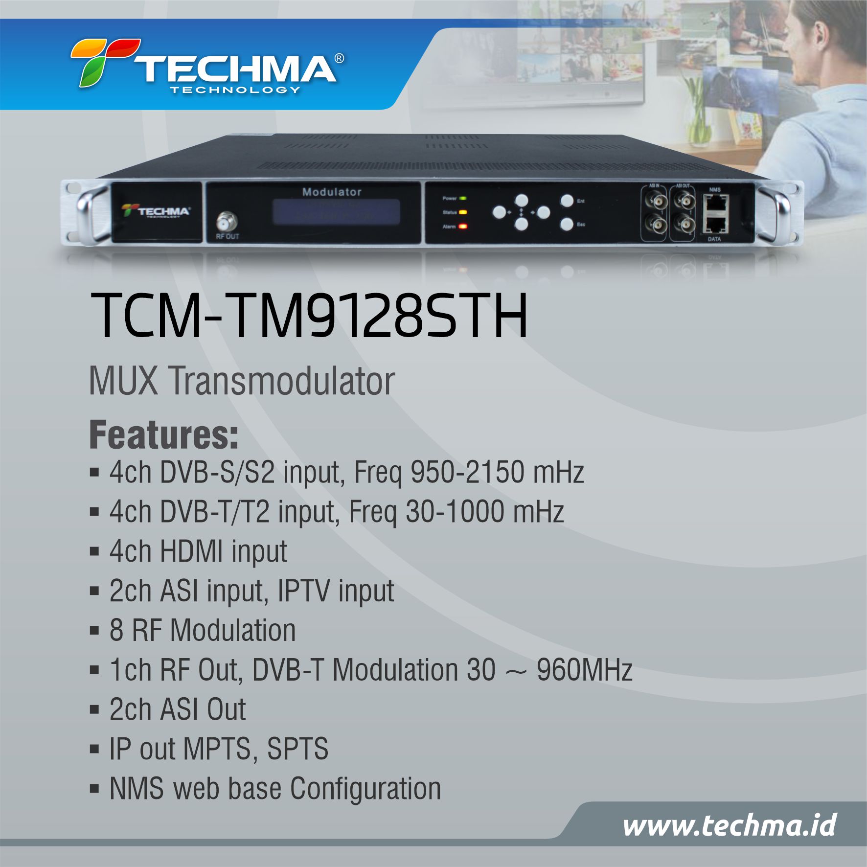TCM-TM9128STH [Mux Transmodulator]