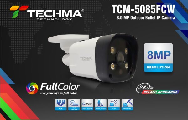 8 MP Outdoor Bullet IP Camera Full Color
