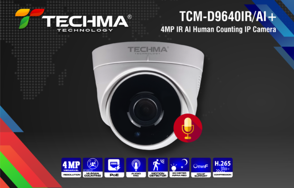 4 MP IR AI Human Counting IP Camera